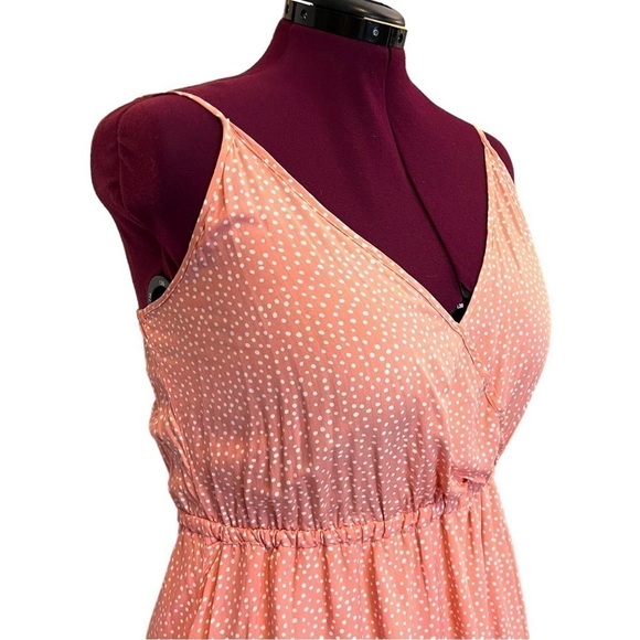 Amazon Polka Dot Pink Pop Over Dress - Picture 3 of 14